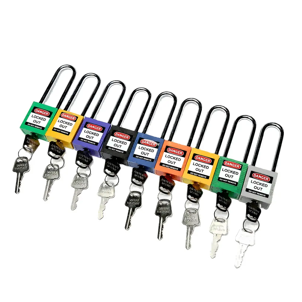 EP-8551 Not left unlocked lockout padlocks keyed alike