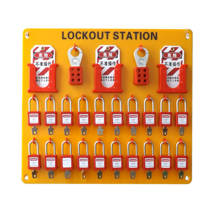 EP-S61 20pcs padlocks high-quanlity organic glass lockout stations