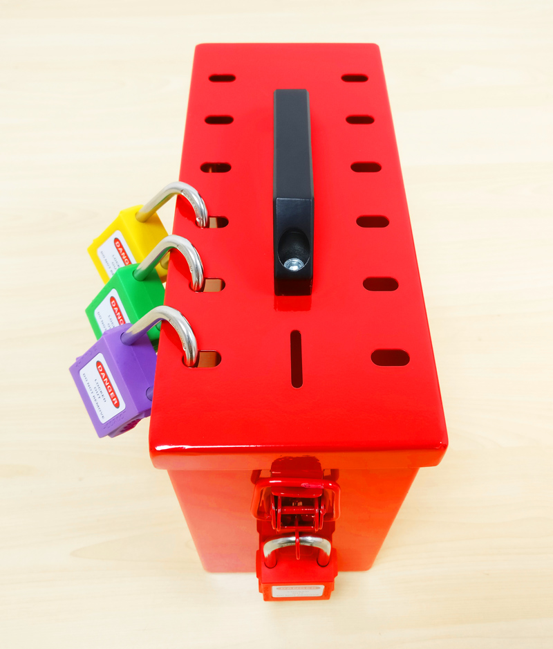 EP-B14 Smoothy group lockout box with clear visible window