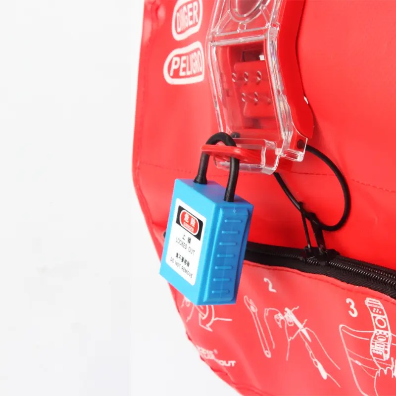 EP-F10 Wear-resistant bag valve lockouts with handle storage pocket