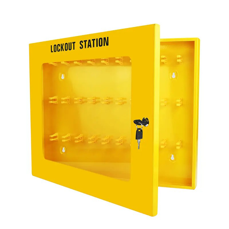 EP-X08 Steel plate lockout stations with 30 padlock positions