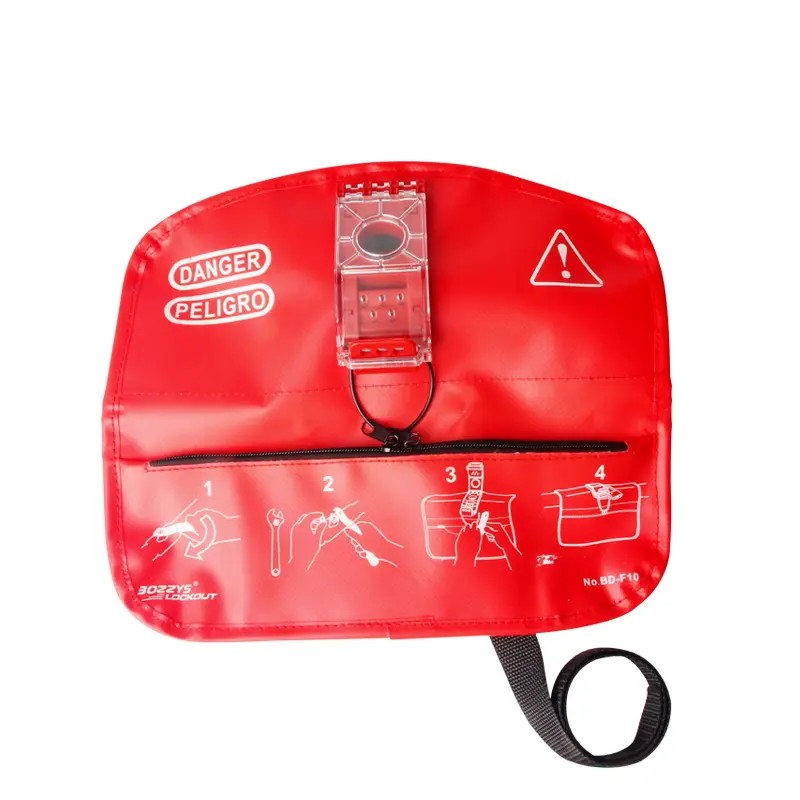 EP-F10 Wear-resistant bag valve lockouts with handle storage pocket