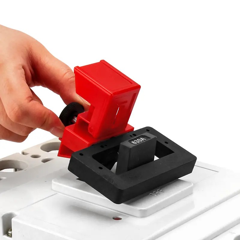 EP-D13 Glass-filled impact-modified nylon oversized clamp-on electrical equipment lockouts