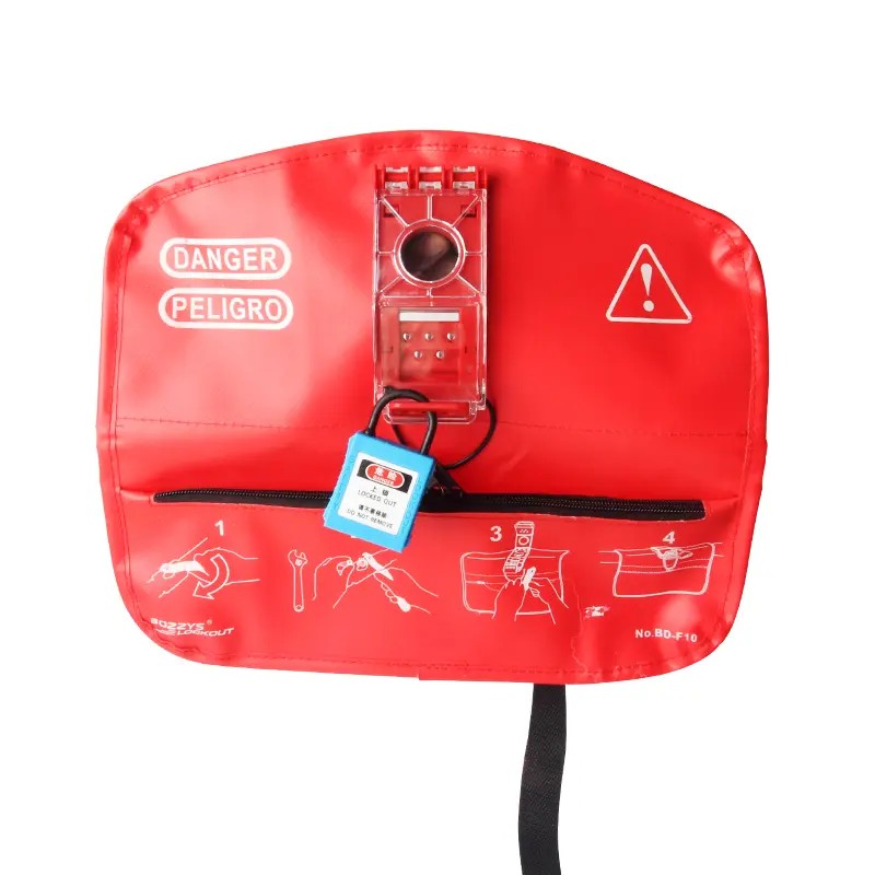 EP-F10 Wear-resistant bag valve lockouts with handle storage pocket