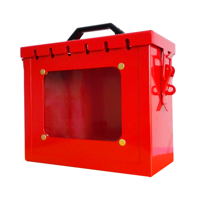 EP-B14 Smoothy group lockout box with clear visible window