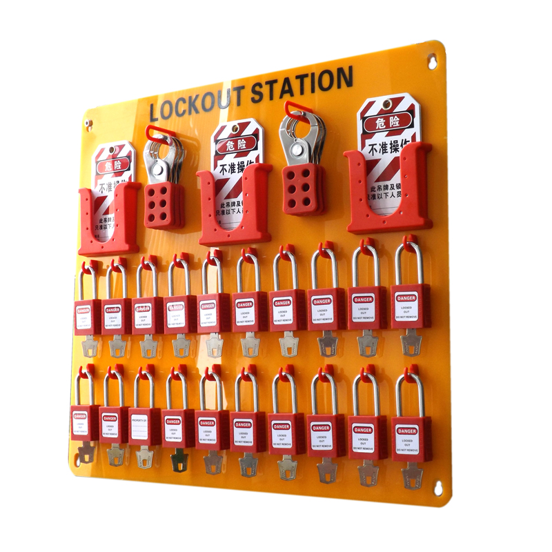 EP-S61 20pcs padlocks high-quanlity organic glass lockout stations