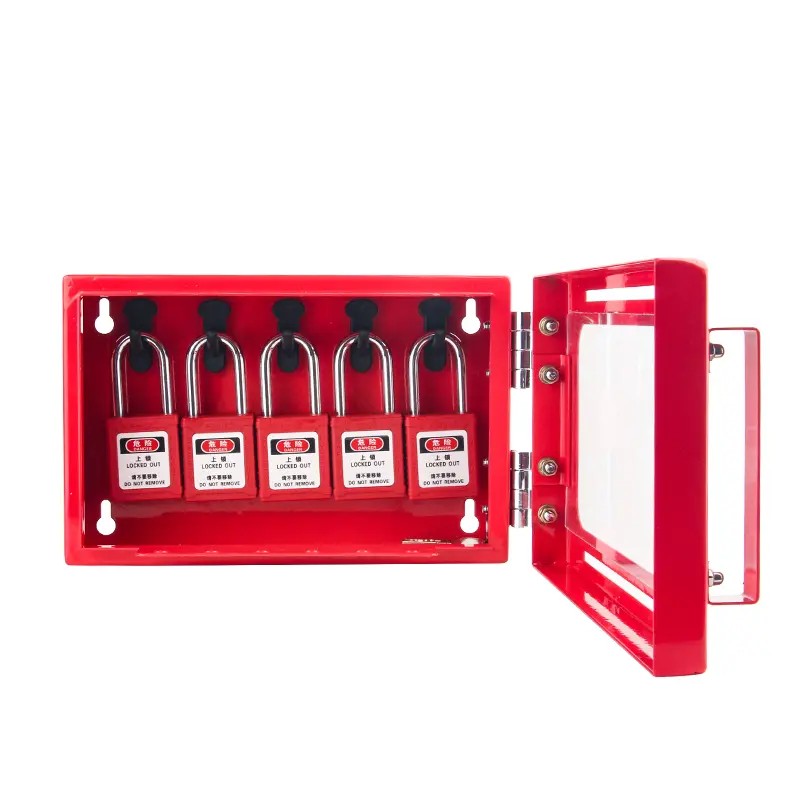 EP-X24 Steel plate 12 padlocks group lockout box