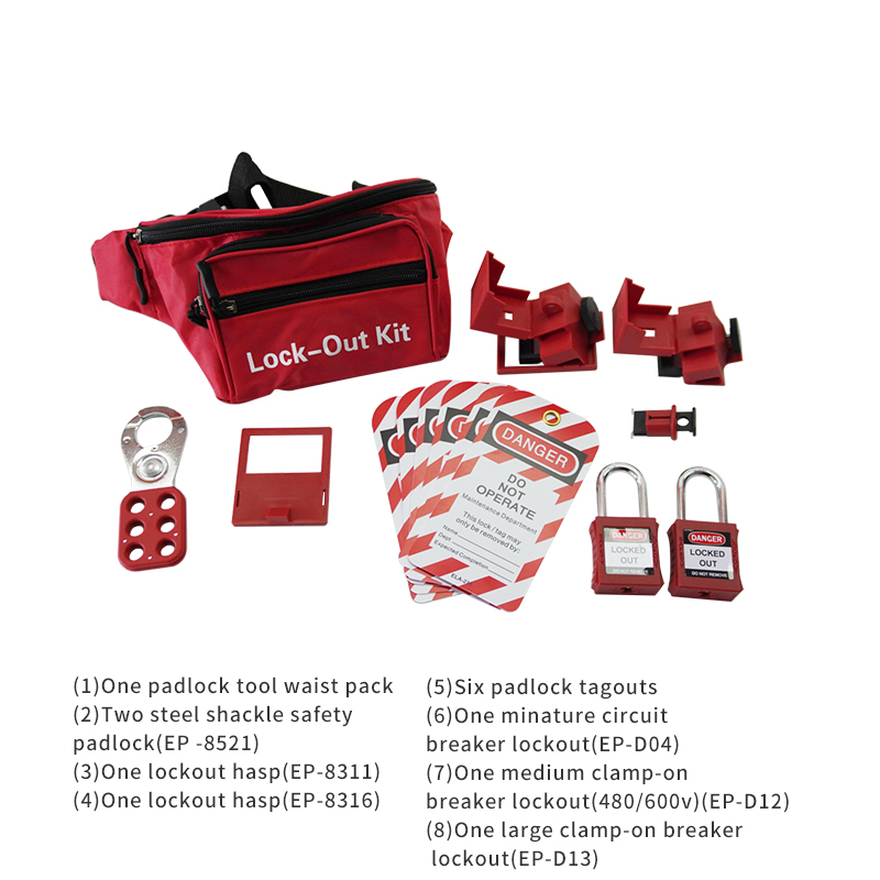 EP-8771D Safety electrical lockout tagout kits in heavy - duty panels