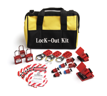 EP-8772A  Keyed uniformly lockout tagout kitsin industrial settings
